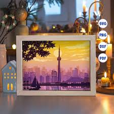 Buy Toronto Paper Cut Light Box Template, 3D Shadow Box SVG Files, Shadow  Box Paper Cut, Light Box SVG, 3D Papercut Light Box SVG File Online in  India