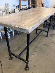 Dining Table Kitchen Island Rusticreclaimed Wood Industrial Etsy Diningtable Diningtableapartment Dining Table In Kitchen Kitchen Benches Dining Table