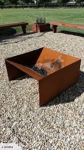 Huge 1m X 1m Corten Steel Fire Pit Outdoor Fire Pit Fire Pit Video Metal Fire Pit