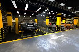 Car Care Center Design 2019 On Behance In 2020 Garage Design Car Mechanics Garage Car Showroom Design