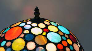 A tiffany studios leaded glass acorn lamp with original bronze base, having an 18diameter shade stamped tiffany stu. Tiffany Lamp Repair Reviving The Circles Shade Orchid Stained Glass Fareham