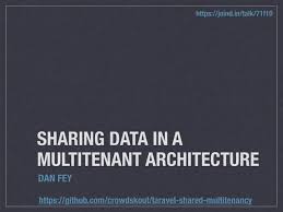 Sharing data in a multitenant architecture