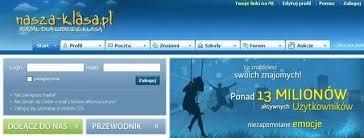 Pierwotnie portal miał służyć odnalezieniu i przedłużeniu znajomości z czasów szkolnych. Jestem Debilem Wie O Tym Cala Nasza Klasa Tygodnik Ostrolecki