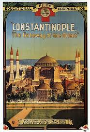 Constantinople Poster Turkey Constantinople Ancientturkey Homeschool Affiches De Voyage Retro Affiches De Voyage Affiches Anciennes