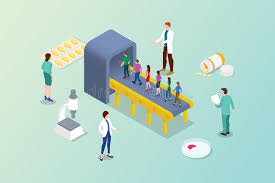 Corona Covid 19 Rapid Test Concept To Detect Sick People With Modern Isometric Flat Style Stock Illustration Illustration Of Coronavirus Outbreak 176422274