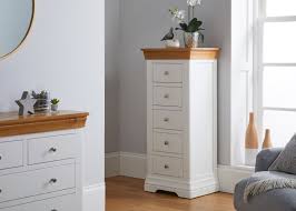 Shop for tall 6 drawer chest online at target. Farmhouse White Painted 5 Drawer Oak Tallboy Chest Of Drawers Free Delivery Top Furniture