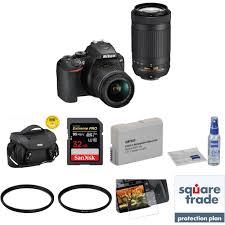 Nikon D3500 Dslr Camera With 18 55mm And 70 300mm Lenses Deluxe Kit