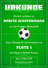 Wo kann man in stuttgart kindergeburtstag feiern? Urkunde Fussball Tage Zum Feiern