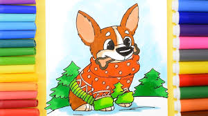 Cute cartoon silly elves artwork by l. How To Draw A Cute Cartoon Dog Easy And Cool Drawing Christmas Stuff Youtube