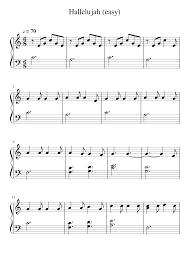 Sheet music arranged for piano/vocal/chords in c major (transposable). Hallelujah Easy Sheet Music For Piano Solo Musescore Com
