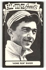 Frank Home Run Baker 1973-80 TCMA All-Time Greats Postcard Stats