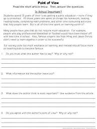 Worksheet will open in a new window. Authors Point Ofew Bias Comparing Points In Nonfiction Elementary Worksheets Teaching Grade Incredible Jaimie Bleck