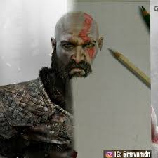 God of war comic art