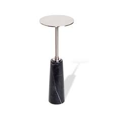 Beck Pedestal End Table Drink Table End Tables Modern Side Table