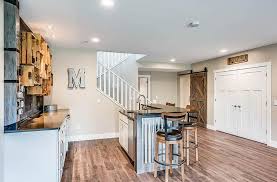 Cabinetry, countertop, sink & faucet with various under counter appliances; Basement Kitchen Ideas Ultimate Design Guide Designing Idea