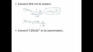 Meters Nanometers Conversions