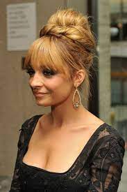 Did Nicole Richie Just Find A New Way To Wear A High Bun Nicole Richie Hair Hair Inspiration Easy Updo Hairstyles