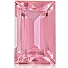 Explosive Pink Tourmaline Baguette 3 20 Cts Pink Gemstones Crystals And Gemstones Gems And Minerals