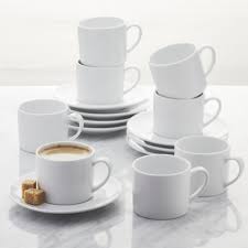 Aspen Espresso Cup With Saucer Set Of 8 Reviews Crate And Barrel