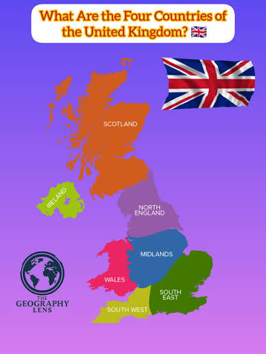 What Are the Four Countries of the United Kingdom? 🇬🇧 🇬🇧 The Four  Countries of the United Kingdom: 1.🏴󠁧󠁢󠁥󠁮󠁧󠁿 England ▪️ Capital:  London 🏙️ ▪️ The largest by population and area 🌍