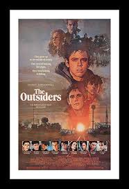 The outsiders poster movie f 11x17 c. Amazon Com Wallspace The Outsiders 11x17 Framed Movie Poster Posters Prints