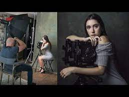 I Get My Picture Taken One Light Studio Set Up Using Led Youtube Photography Studio Design Studio Photography Lighting Photography Set Up