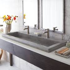 Native Trails 48 Inch Trough Drop In Bathroom Sink No Faucet Holes Ash Nsl4819 Ax In 2020 Rectangular Sink Bathroom Sink Design Drop In Bathroom Sinks