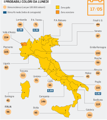 Sono 836 i pazienti ricoverati in terapia intensiva per il covid in italia, con un calo di 56 rispetto a ieri nel saldo. Covid Da Lunedi 17 Maggio Tutta L Italia In Giallo Con La Valle D Aosta Arancione Alessandria Oggi