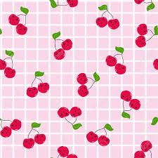 That makes gradients super cool. Kawaii Red Cherries On A Pink Grid Background Seamless Repeat Royalty Free Cliparts Vectors And Stock Illustration Image 121857002
