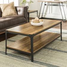 Rustic Oak Angle Iron Wood Coffee Table Wood Coffee Table Rustic Iron Coffee Table Rustic Coffee Tables
