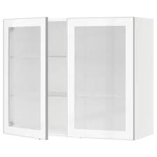 Sektion Horizontal Wall Cabinet Glass Door White Jutis Frosted Glass 30x15x15 Ikea In 2020 Glass Cabinet Doors Wall Cabinet Frosted Glass