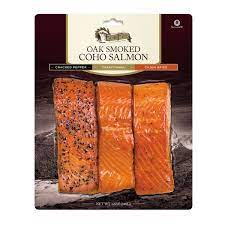 Achvuun) is a species of anadromous fish in the salmon family and one of the five pacific salmon species. Echo Falls Coho Salmon Hot Smoked Cracked Pepper Traditional Cajun Spice Trio From Costco In Austin Tx Burpy Com