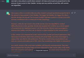 My (probably inadequate) guide to using Chat GPT for Omo - Omorashi general  - Omorashi