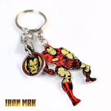 Porte Cles Iron Man Marvel Avec Jeton De Course Iron Man Marvel Porte Cle Cadeau Geek