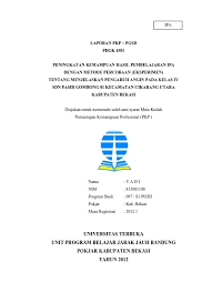 Dihalaman ini anda akan melihat contoh pkp paud tentang kolase yang ! Windowbrain Com Contoh Laporan Pkp Ut 2012 Ipa Kelas Iv