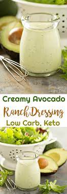 Keto Creamy Avocado Ranch Dressing Peace Love And Low Carb Via Peacelovelocarb Avocado Recipes Healthy Creamy Avocado Ranch Dressing Avocado Recipes