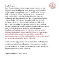 Ancak meb'den gelen bir açıklama öğrencileri üzdü. Bakan Ziya Selcuk Tan Flas Okul Ve Lise Sinavlari Aciklamasi 2021 Lise Sinavlari Ne Zaman Nasil Yapilacak Ve Iptal Mi Egitim Haberleri