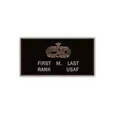 Air force & army nametags. U S Air Force Black Leather Flight Badge Flying Tigers Surplus