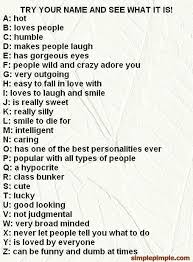 What Your Name Means Based On This Table What Is Your Name Funny Names Spell Your Name