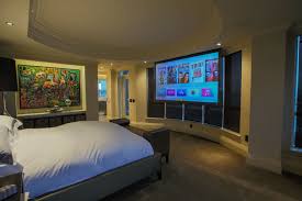 You can mount to the wall; Home Of The Year Control4 System Sets A Peaceful Atmosphere In Award Winning Master Suite Electronic House