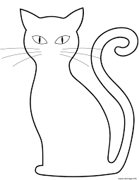 Coloriage Chat Noir Halloween A Imprimer Coloriage Chat Chat Noir Halloween Dessin Coloriage Chat A Imprimer