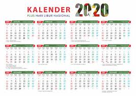 Kalender 2020 Indonesia Lengkap Dengan Hari Libur Nasional Kalender Biru Dan Putih Pendidikan