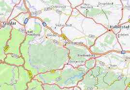 Harz karte landkarte / der harz und seine regionen zum entdecken und wandern : Michelin Landkarte Wernigerode Stadtplan Wernigerode Viamichelin