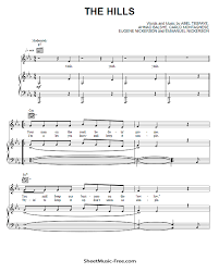 Paulo nunes • 116 тыс. The Hills Piano Sheet Music The Weeknd Sheetmusic Free Com