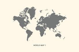 Set World Maps Dotted Silhouette World Map Map Aesthetic Template