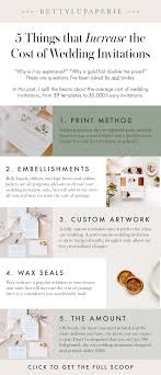 What Is The Average Cost Of Wedding Invitations Floral Wedding Invitations From Betty Lu Paperie In 2020 Wedding Costs Wedding Planning On A Budget Wedding Invitations