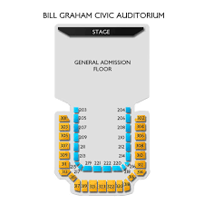 Bill Graham Civic Auditorium 2019 Seating Chart