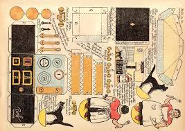 Cuisine 1 Paper Doll House Paper Dolls Vintage Paper