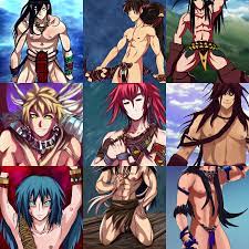 anime tribal boy with long hair, loincloth, wearing | Stable Diffusion |  OpenArt