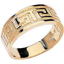 14k Solid Gold Greek Key Design Ring Greek Key Greek Ring Etsy In 2021 Greek Ring Gold Rings Fashion Versace Jewelry